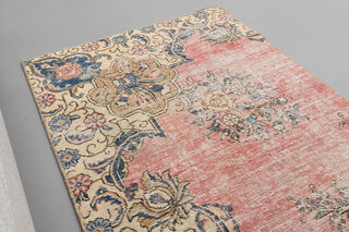 Pink Vintage Runner Rug - Thumbnail