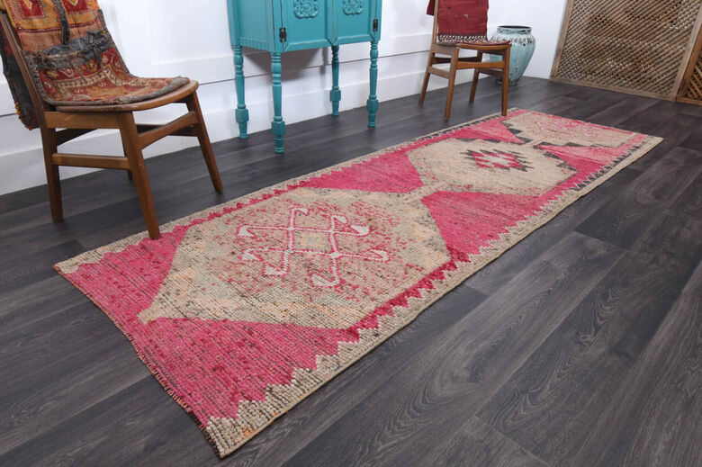 1970s - Hot Pink Runner Rug