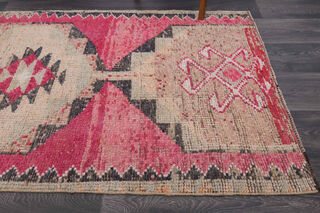 1970s - Hot Pink Runner Rug - Thumbnail