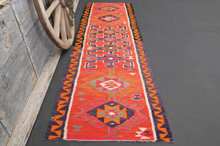 Vintage Kilim Runner Rug - Thumbnail