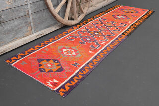 Vintage Kilim Runner Rug - Thumbnail