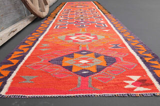 Vintage Kilim Runner Rug - Thumbnail