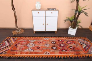 Vintage Oushak Runner Rug - Thumbnail