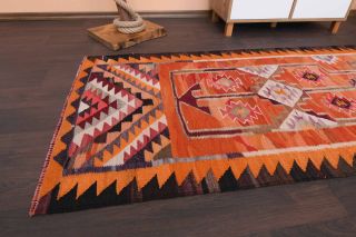 Vintage Oushak Runner Rug - Thumbnail