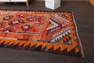 Vintage Oushak Runner Rug - Thumbnail