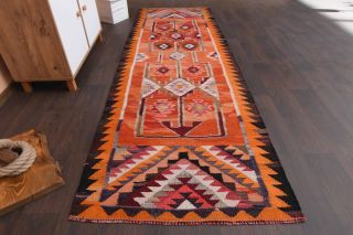 Vintage Oushak Runner Rug - Thumbnail