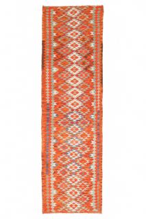 Geometric Patterns - Oushak Runner Rug - Thumbnail