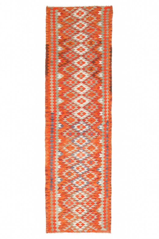 Geometric Patterns - Oushak Runner Rug