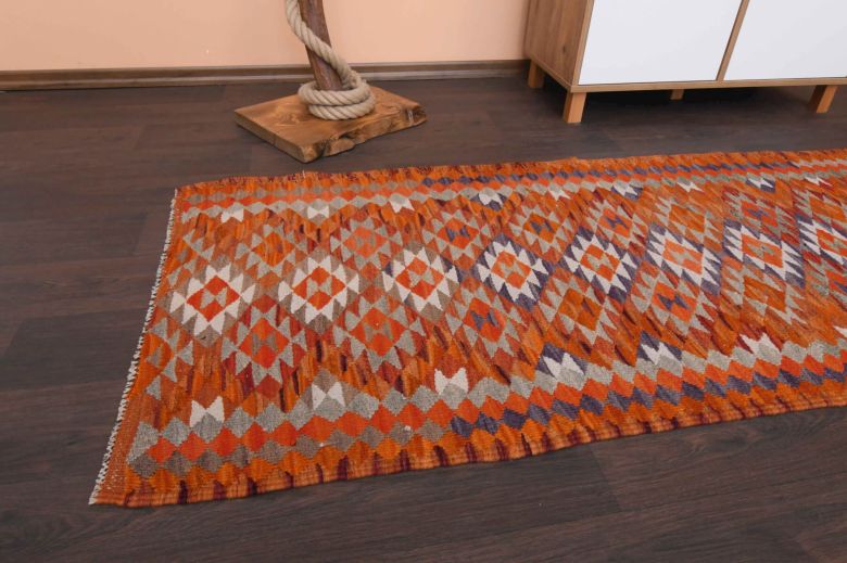 Geometric Patterns - Oushak Runner Rug