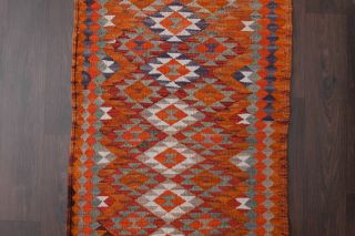 Geometric Patterns - Oushak Runner Rug - Thumbnail