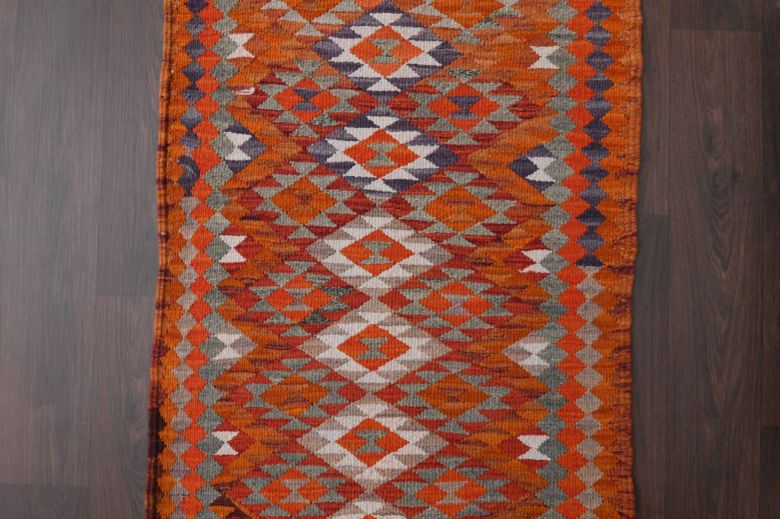 Geometric Patterns - Oushak Runner Rug