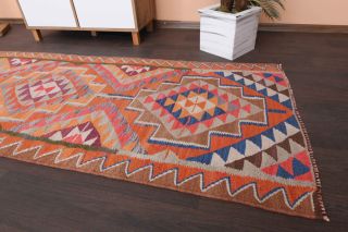 Flatweave Wool Runner Rug - Thumbnail