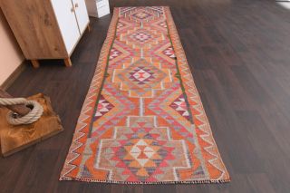 Flatweave Wool Runner Rug - Thumbnail