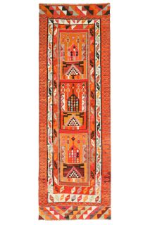 Vintage Kilim Runner Rug - Thumbnail