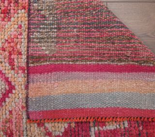 Hand-Knotted Vintage Runner Rug - Thumbnail