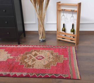 Hand-Knotted Vintage Runner Rug - Thumbnail