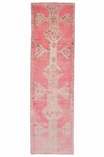 Pink Vintage Runner Rug - Thumbnail