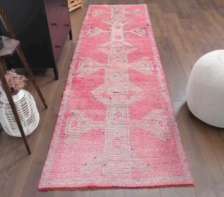 Pink Vintage Runner Rug - Thumbnail