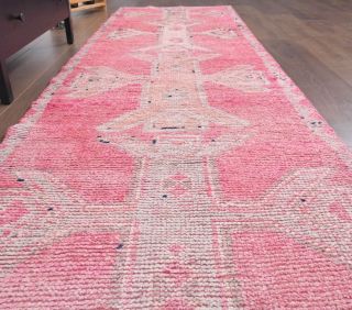 Pink Vintage Runner Rug - Thumbnail