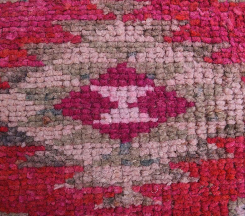 Pink Vintage Turkish Runner Rug