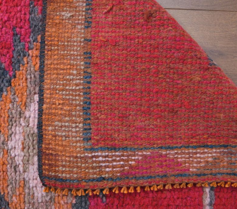 Pink Vintage Turkish Runner Rug