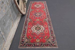 Oriental Vintage Oushak Runner Rug - Thumbnail