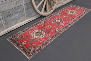 Oriental Vintage Oushak Runner Rug - Thumbnail