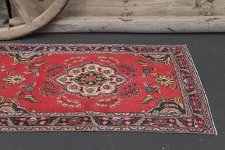 Oriental Vintage Oushak Runner Rug - Thumbnail