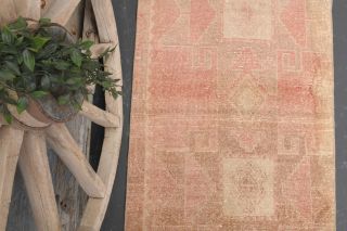 Pink Vintage Runner Rug - Thumbnail