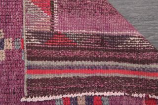 Purple Vintage Oushak Runner Rug - Thumbnail