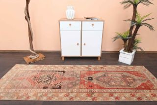 3x9 Vintage Oriental Runner Rug - Thumbnail