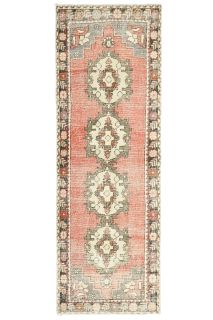 3x9 Turkish Vintage Runner Rug - Thumbnail