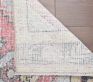 Faded Red Vintage Runner Rug - Thumbnail