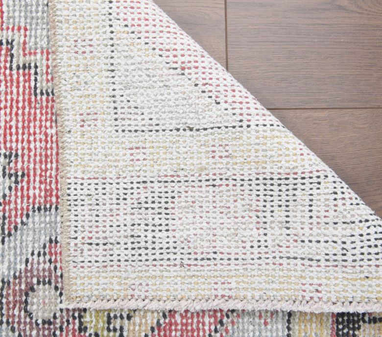 Faded Red Vintage Runner Rug