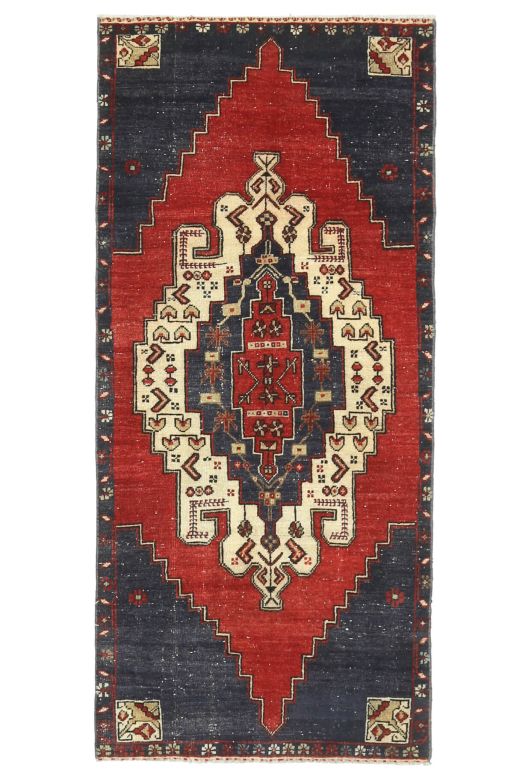 Oriental Vintage Rug - Blue & Red