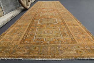 Vintage Turkish Runner Rug - Thumbnail