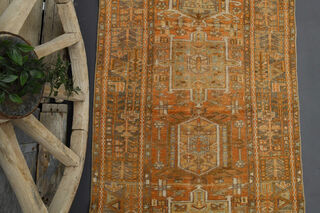 Vintage Turkish Runner Rug - Thumbnail