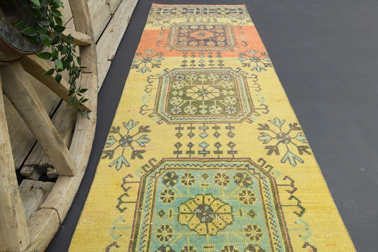 Vintage Floral Runner Rug