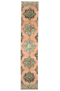 Vintage Oriental Runner Rug - Thumbnail