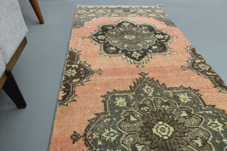 Vintage Oriental Runner Rug - Thumbnail