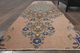 Vintage Turkish Runner Rug - Thumbnail