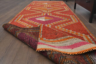 Hand-Knotted Vintage Runner Rug - Thumbnail