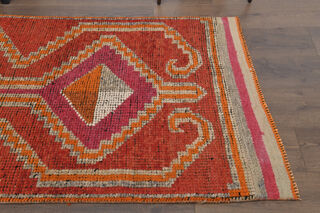 Hand-Knotted Vintage Runner Rug - Thumbnail