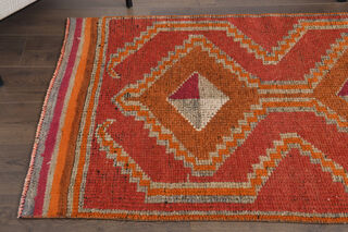 Hand-Knotted Vintage Runner Rug - Thumbnail