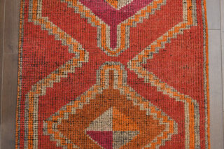 Hand-Knotted Vintage Runner Rug - Thumbnail