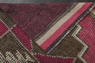 Handwoven Pink Runner Rug - Thumbnail