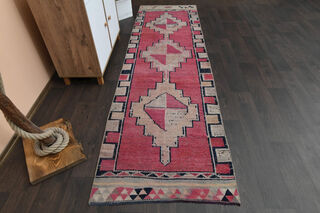 Pink Vintage Runner Rug - Thumbnail