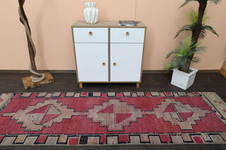 Pink Vintage Runner Rug - Thumbnail