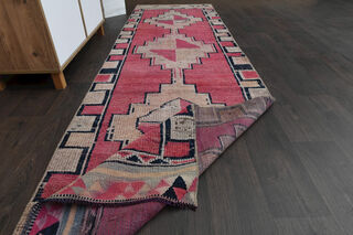 Pink Vintage Runner Rug - Thumbnail