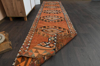 Turkish Vintage Runner Rug - Thumbnail